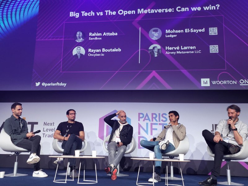 ¿Podrá el Metaverso abierto superar las propuestas de las Big Tech? Esto es lo que se discutió en el NFT Day 2022, en Paris.