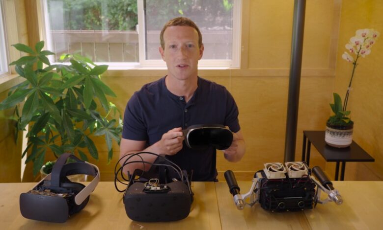 Zuckerberg reveló las nuevas gafas VR de Meta