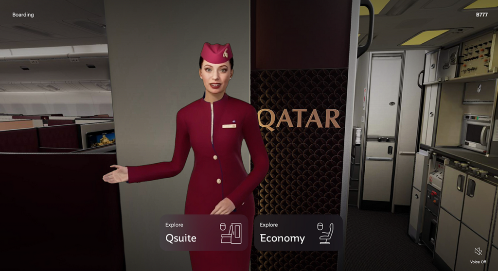 Qatar Airways mejora experiencia de metaverso para sus viajes.
